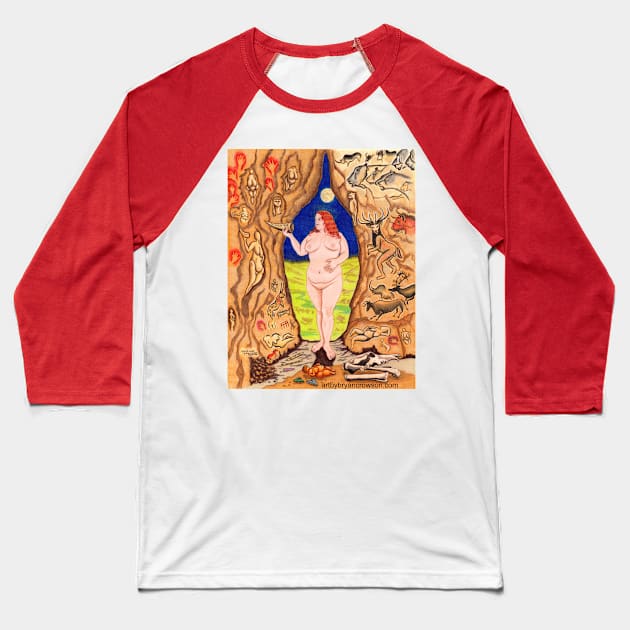 Muse of Laussel Baseball T-Shirt by Art by Bryan Crowson